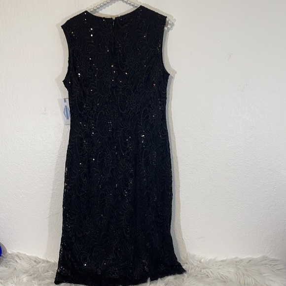 PROSECCO Sequined Black Sleeveless Cocktail Dress Size 12 NWT - Picture 4 of 8